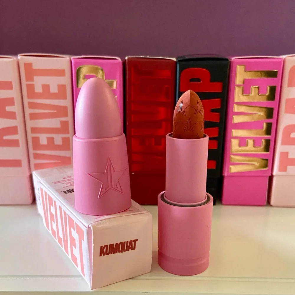 💎 Jeffree Star Velvet Trap Lipstick  ~ Kumquat Full-Size New In Box